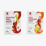 Mix 4 sot (2 sot bo cay $12 + 2 sot uop nuong hai san $12)