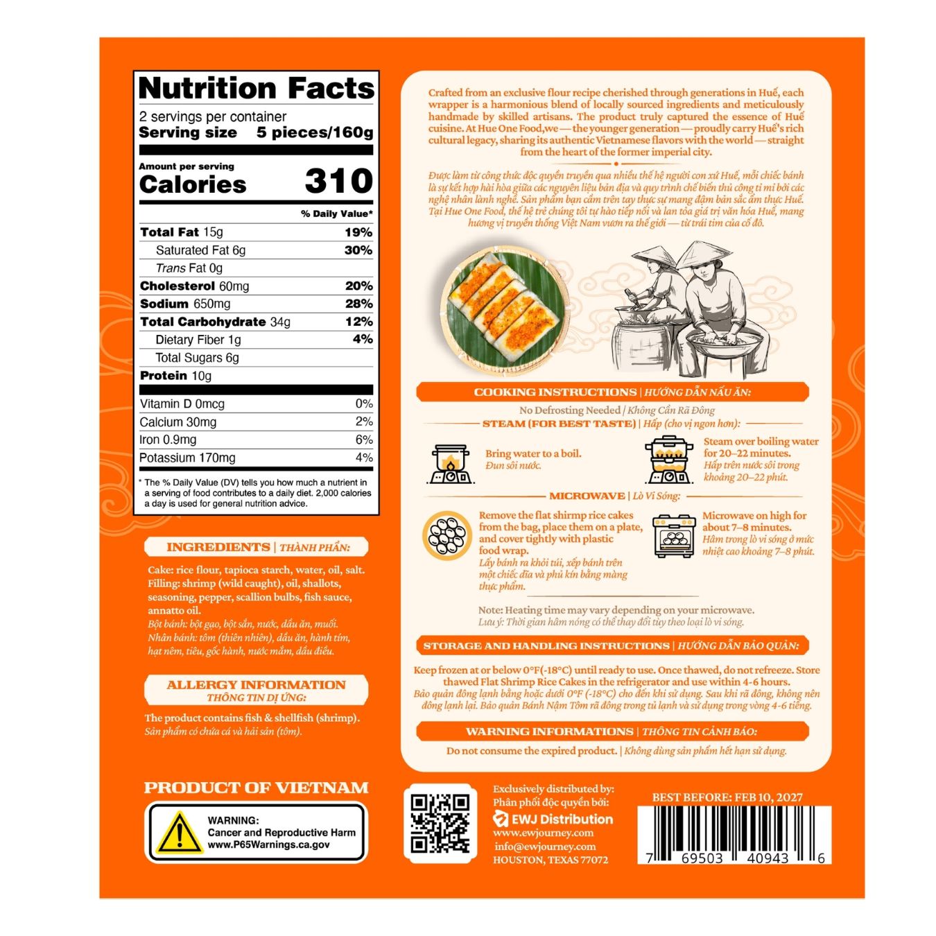 Banh nam tom - hop 10 cai