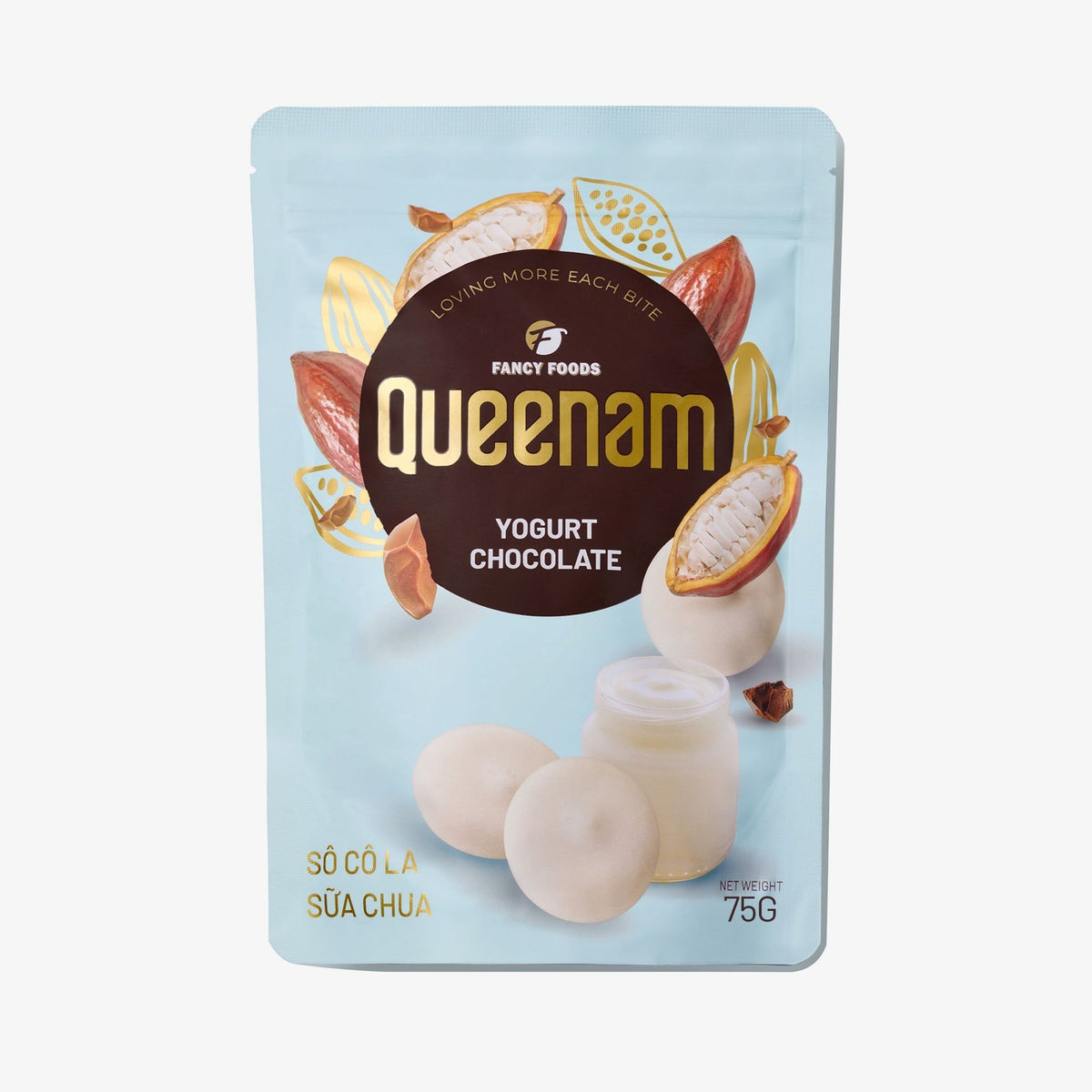 Queenam Socola Sua Chua Queenam 75g - Vi Chua Ngot Thom Ngon