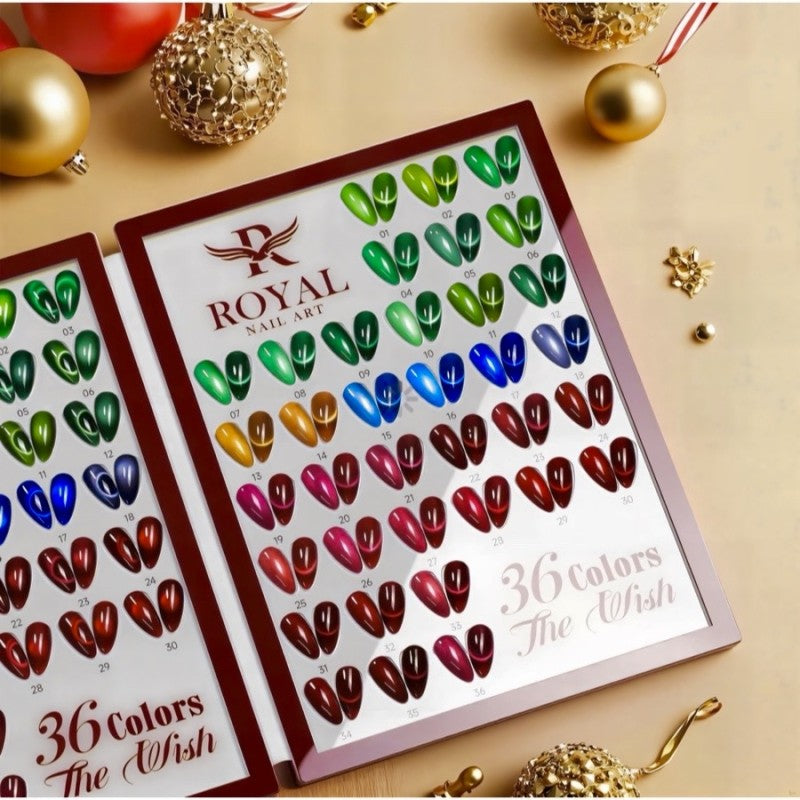 Set “The Wish” 36 colors Christmas collection (tang 1 sample book, 1 but nam cham go, 1 but nam cham 3 trong 1) - Freeship