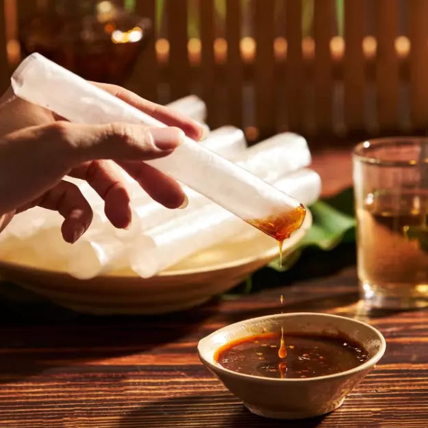 Banh Trang Sate Cay Abi Snack - goi 80g