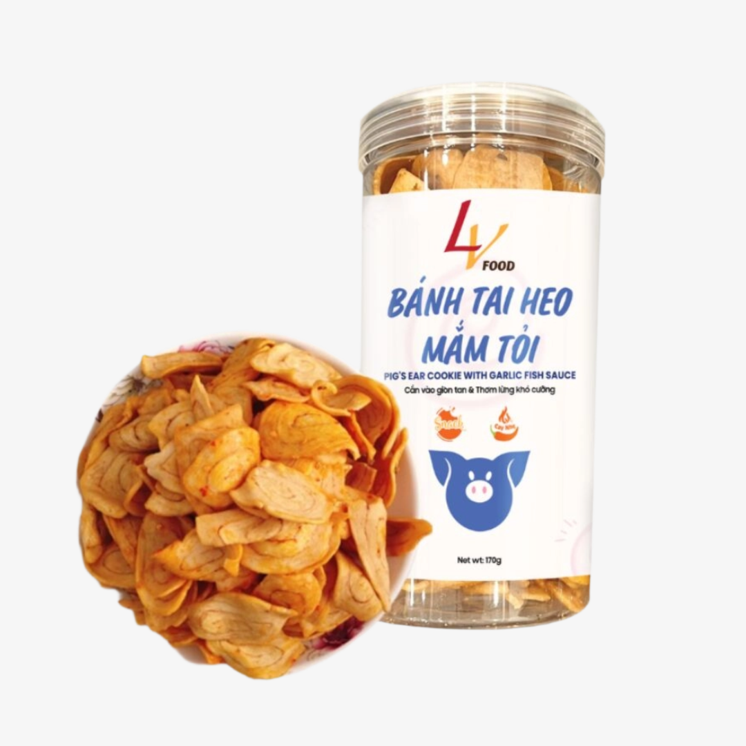 Banh tai heo mam toi hu 170g