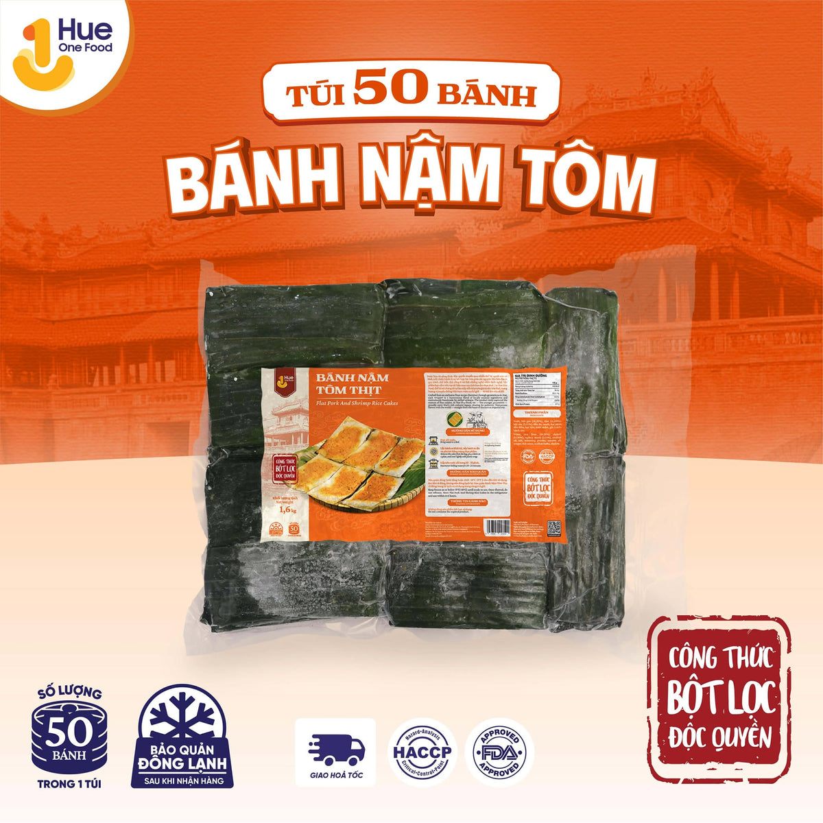 Banh nam tom - pack 50 cai