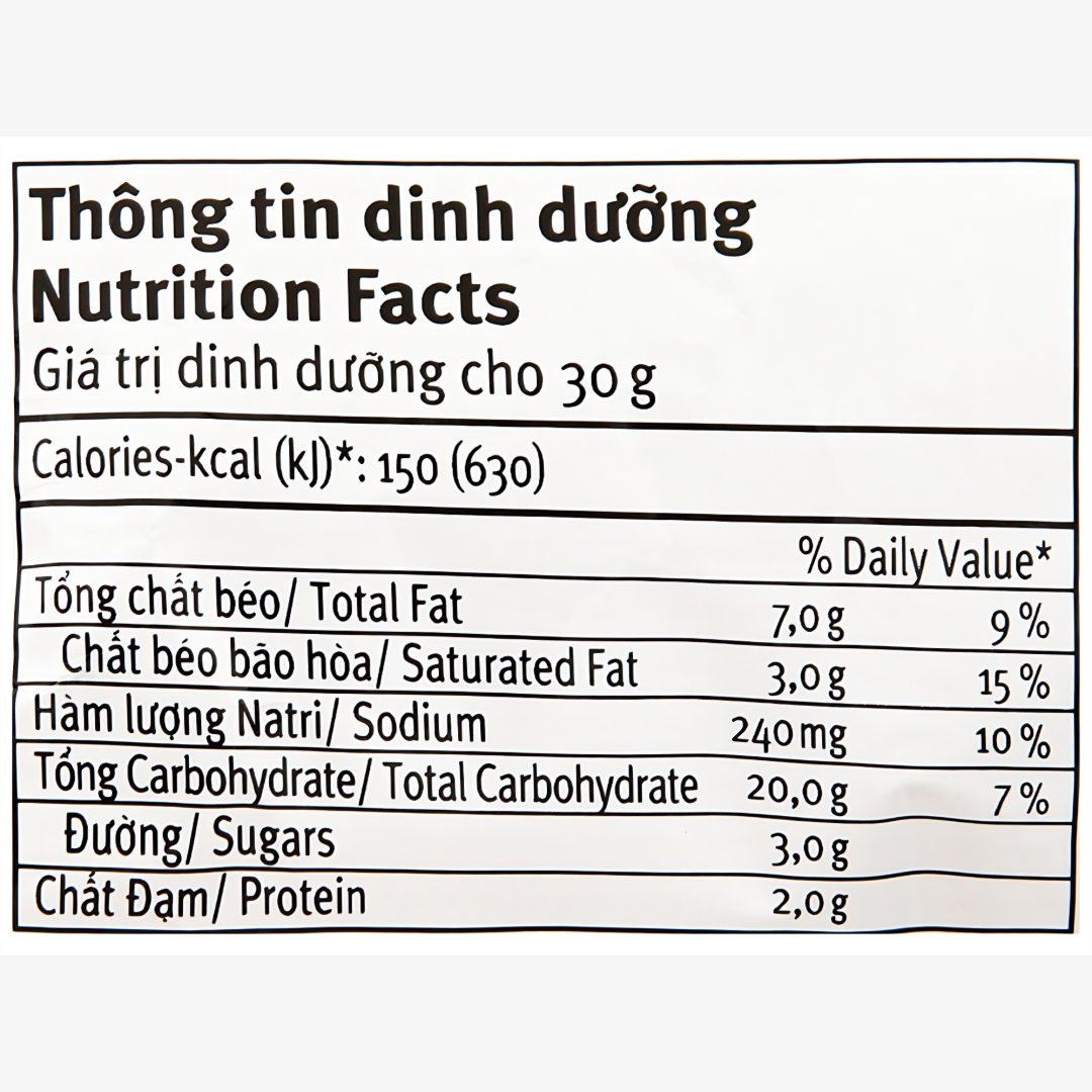 Snack vi bo luc lac Poca goi 65g
