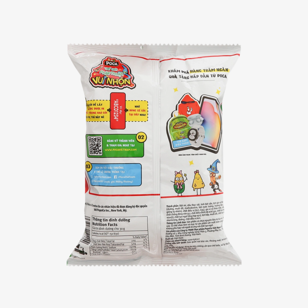 Snack vi bo luc lac Poca goi 65g