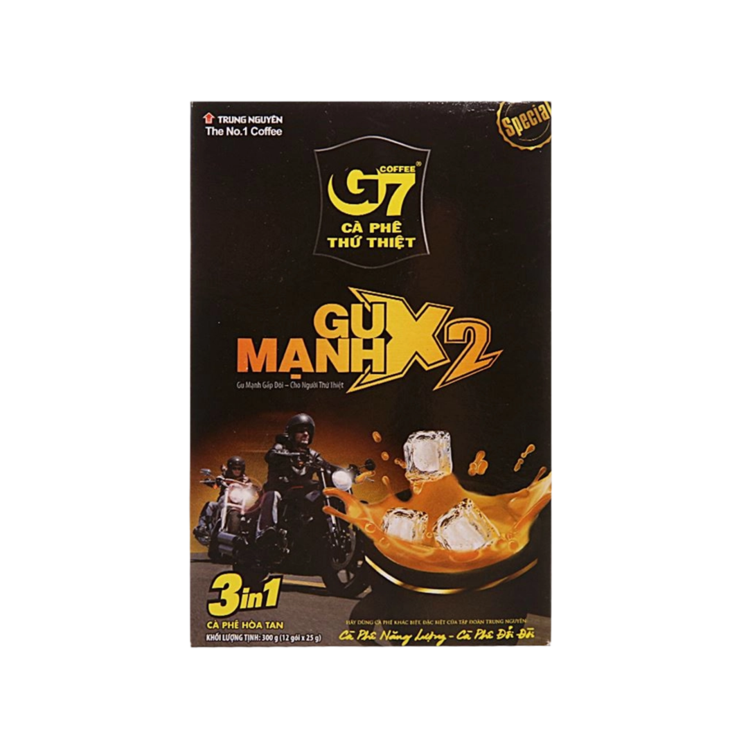 Cafe sua hoa tan 3in1 G7 gu manh x2 300g