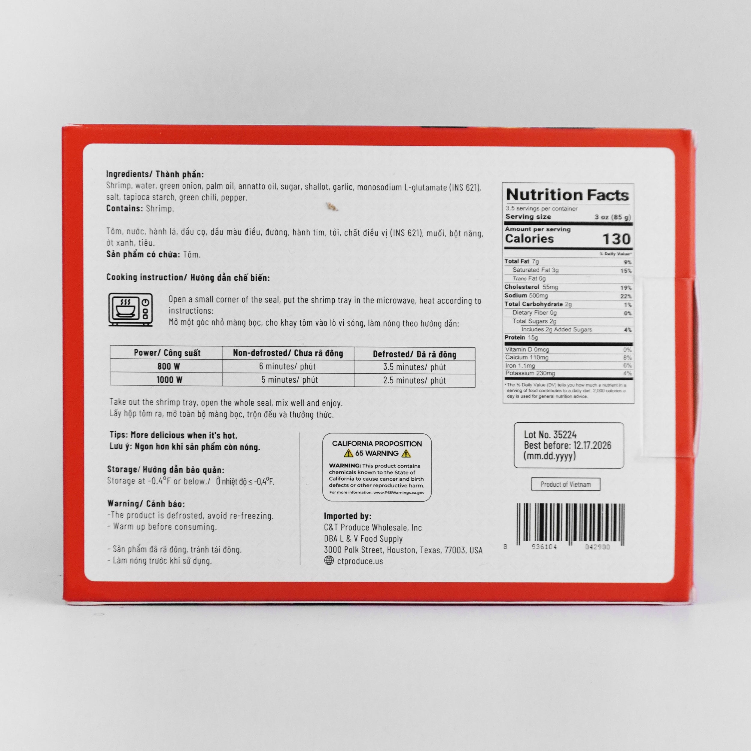 Tom Cang Kho Tau 300G