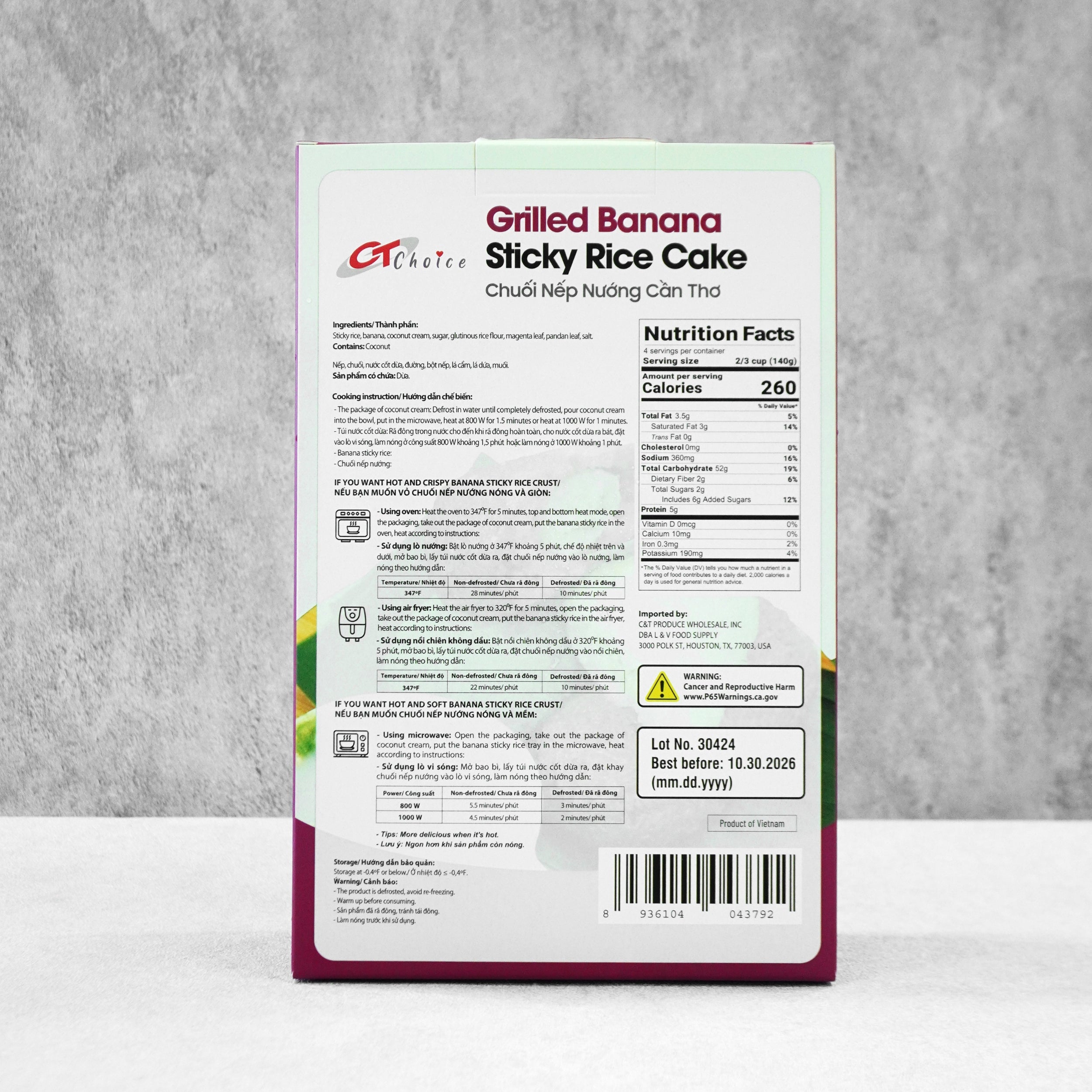 Chuoi Nep Nuong Can Tho 540G