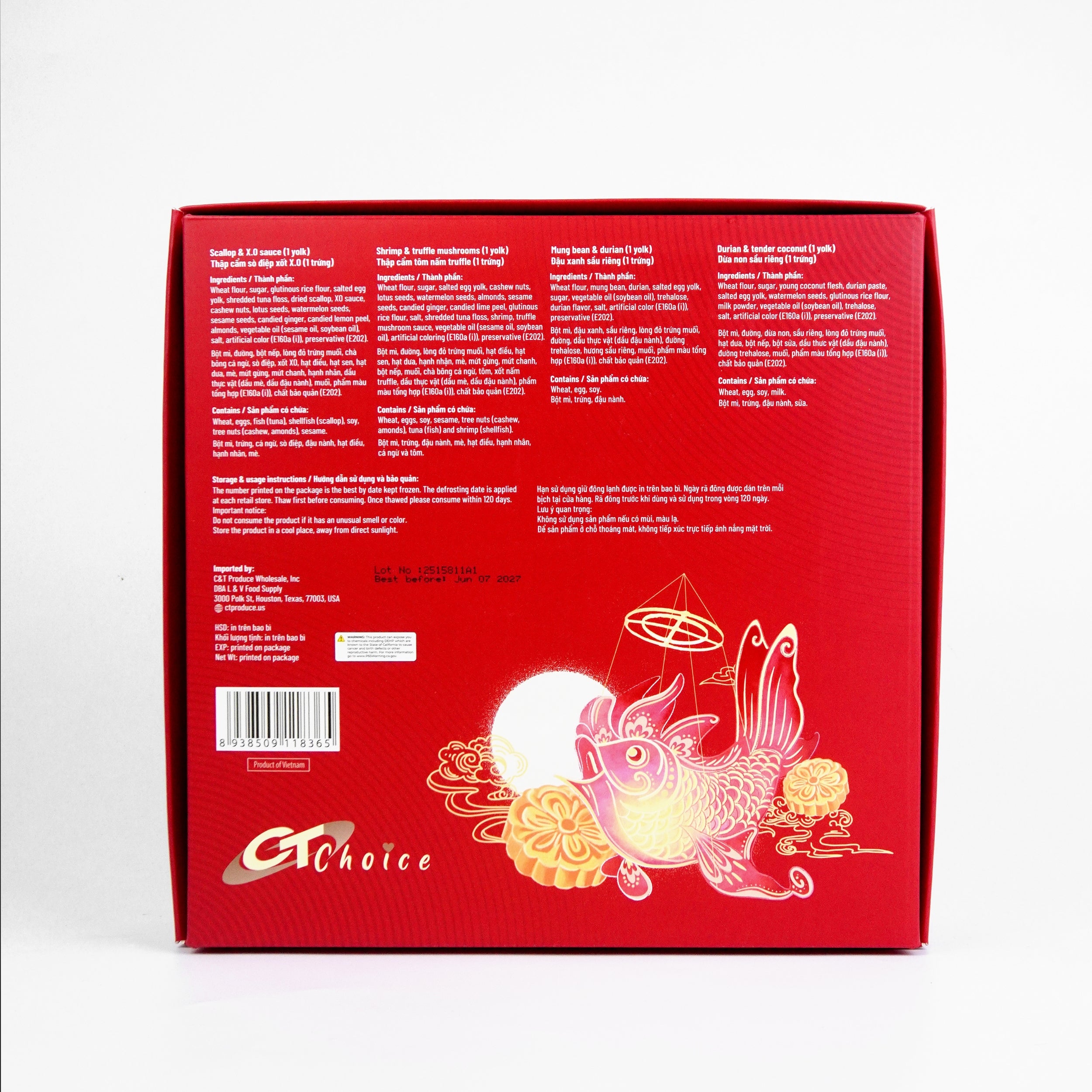 Banh Trung Thu Thap Cam 4 Banh 4 Vi