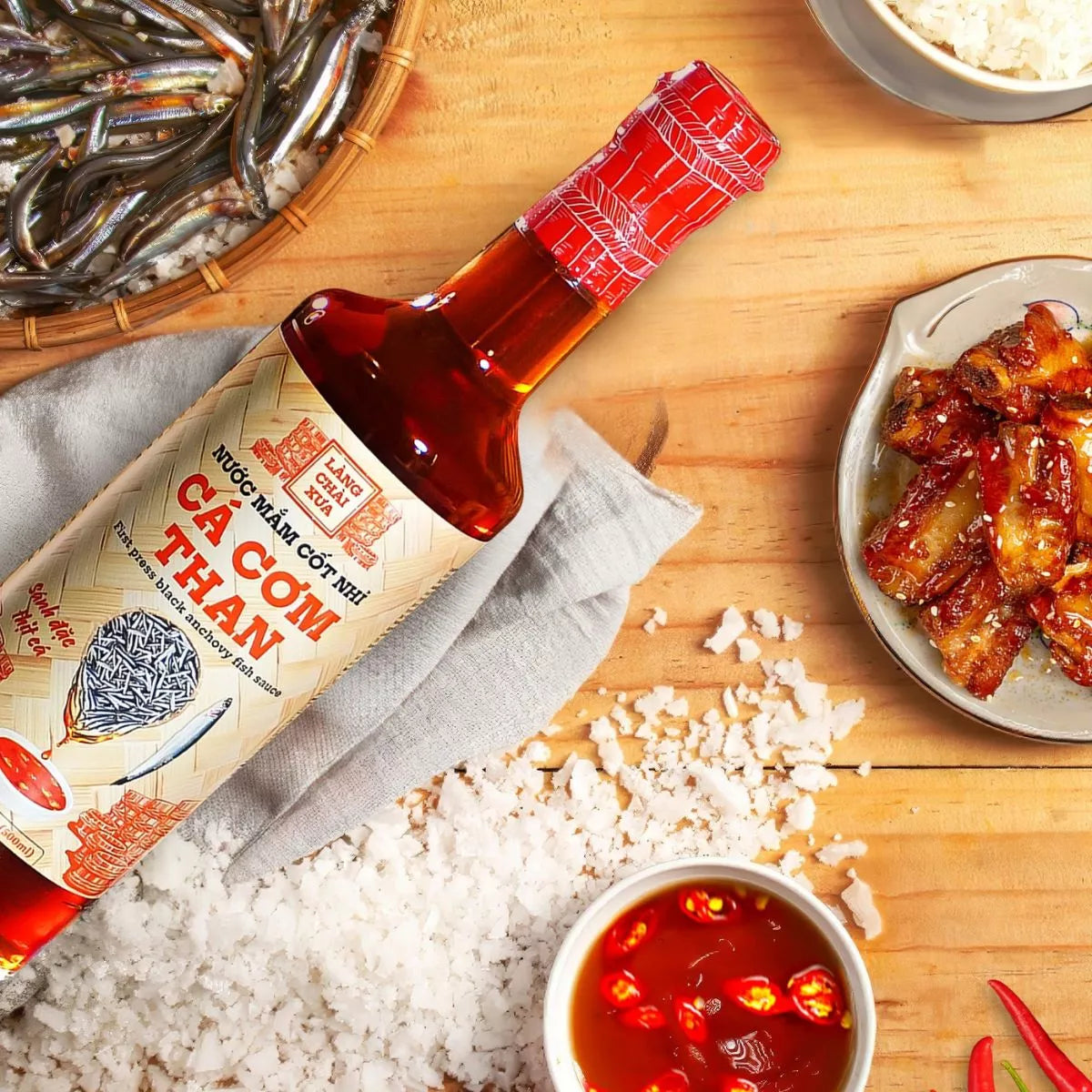 Nuoc Mam Lang Chai Xua Ca Com Than