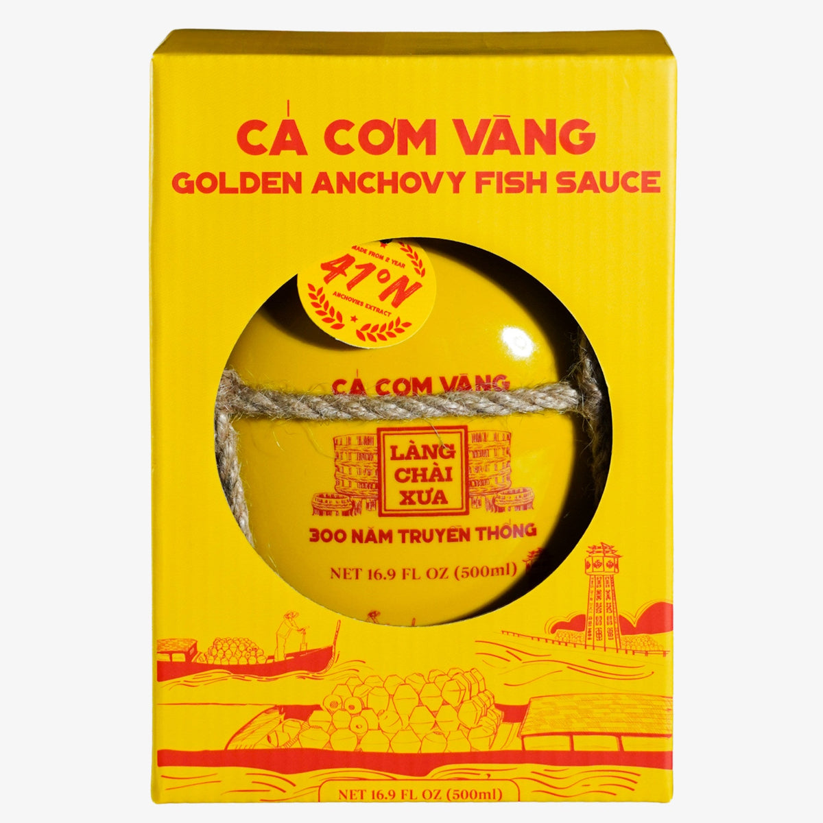 Nuoc Mam Lang Chai Xua (Binh Gom) Ca Com Vang