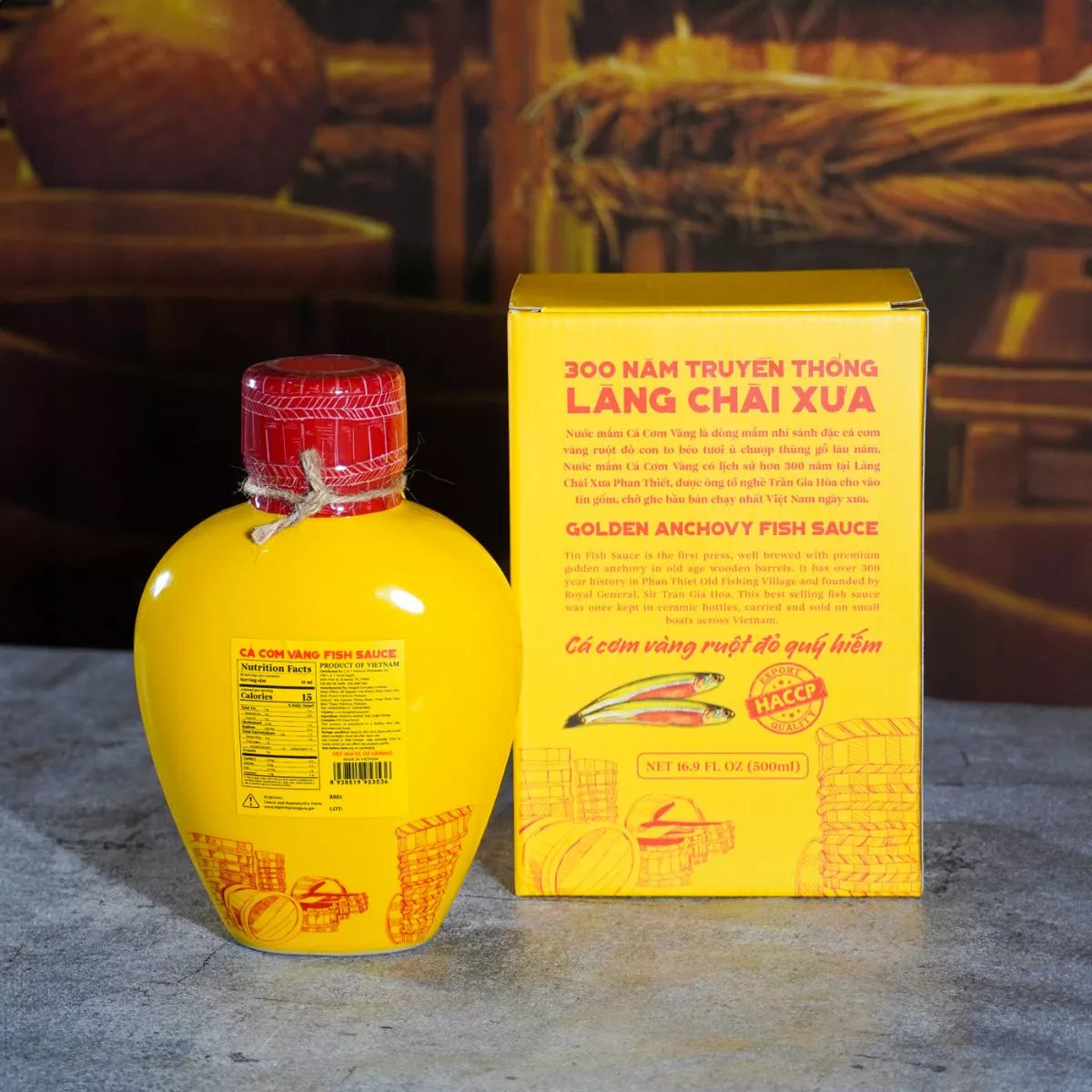 Nuoc Mam Lang Chai Xua (Binh Gom) Ca Com Vang