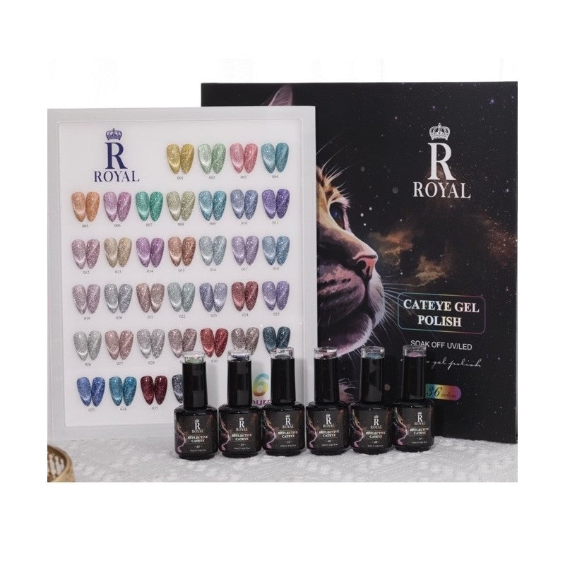 Royal Diamond Reflective Cat Eyes 36 Colors Collection
