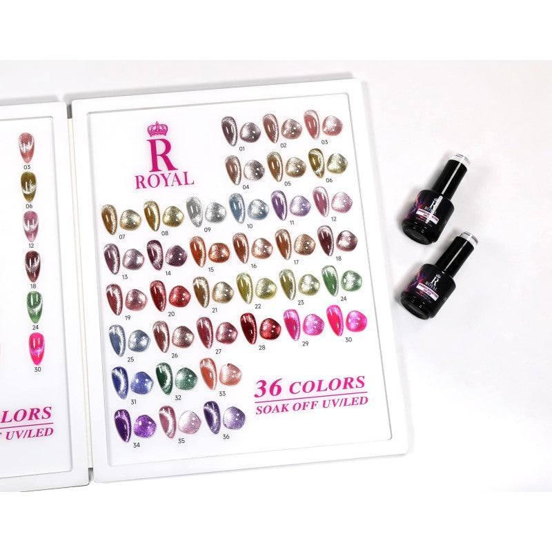 Royal SPARKLY REFLECTIVE Cateyes 36 Colors Collection