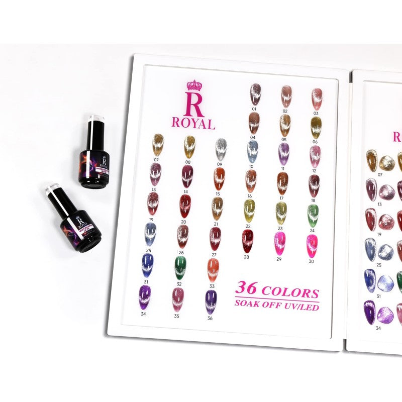 Royal SPARKLY REFLECTIVE Cateyes 36 Colors Collection