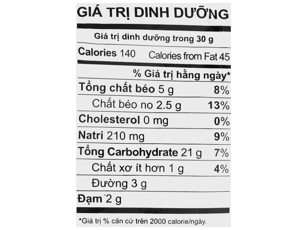 Snack bi do vi bo nuong Oishi 32g