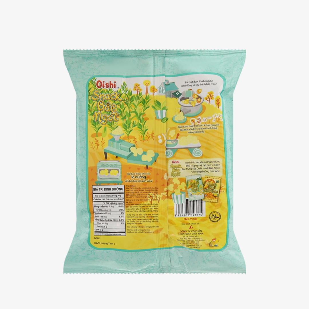 Snack bap ngot Oishi goi 32g