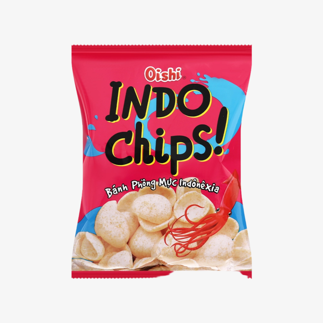 Snack phong vi muc Oishi Indo Chips goi 32g